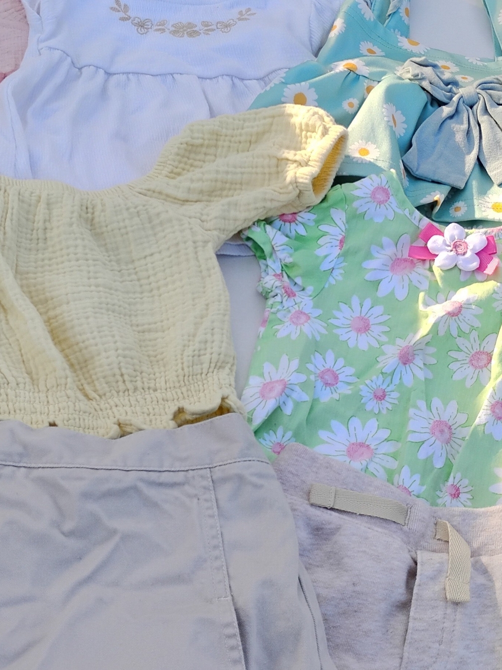9 Item 12 Month Baby Girls Bundle Of Summer Clothes Lot